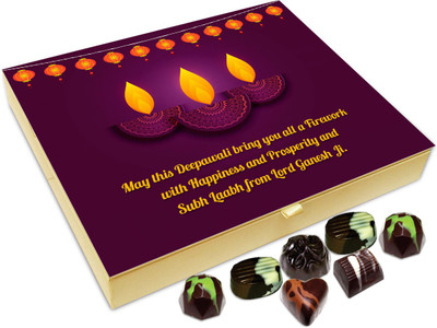 

Chocholik Diwali Sweets - May This Deepawali Bring All The Happiness In Your Life Chocolate Box - 20pc Truffles(240 g)