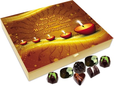 

Chocholik Diwali Sweets - On Diwali May God Fulfill All Your Wishes Chocolate Box - 20pc Truffles(240 g)