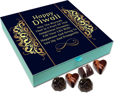 

Chocholik Diwali Sweets - May The Warmth Of Diwali Fill Your Life With Happiness Chocolate Box - 9pc Truffles(108 g)