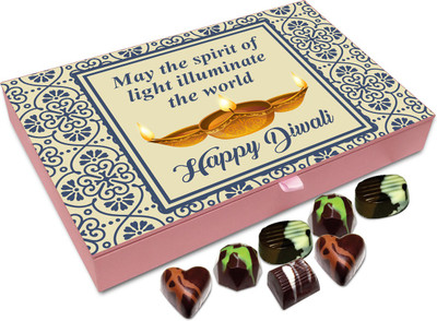 

Chocholik Diwali Sweets - May The Spirit Of Diwali Illuminate The World Chocolate Box - 12pc Truffles(144 g)