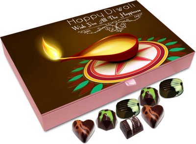 

Chocholik Diwali Sweets - Wish You All The Happiness This Diwali Chocolate Box - 12pc Truffles(144 g)