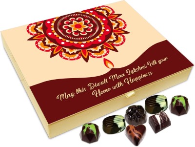 

Chocholik Diwali Sweets - May This Deepawali Goddess Lakshmi Fill Your Home With Joy And Happiness Chocolate Box - 20pc Truffles(240 g)