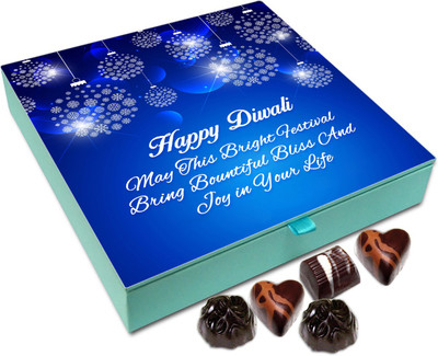 

Chocholik Diwali Sweets - May This Diwali Festival Bring Bliss And Joy In Your Life Chocolate Box - 9pc Truffles(108 g)