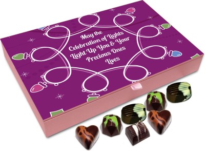 

Chocholik Diwali Sweets - May This Diwali Light Up Your Life Chocolate Box - 12pc Truffles(144 g)