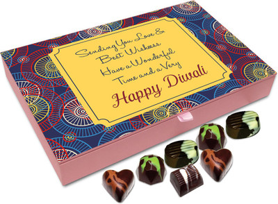 

Chocholik Diwali Sweets - Have A Wonderful Time This Diwali Chocolate Box - 12pc Truffles(144 g)