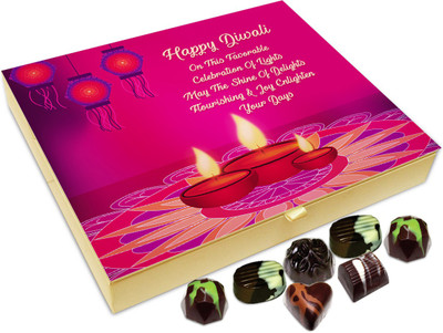 

Chocholik Diwali Sweets - May The Shine Of Diwali Enlighten Your Days Chocolate Box - 20pc Truffles(240 g)