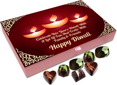 

Chocholik Diwali Sweets - Celebrate This Diwali With Lots Of Fun Chocolate Box - 12pc Truffles(144 g)