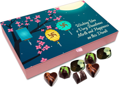 

Chocholik Diwali Sweets - Wishing You Happiness And Wisdom This Diwali Chocolate Box - 12pc Truffles(144 g)