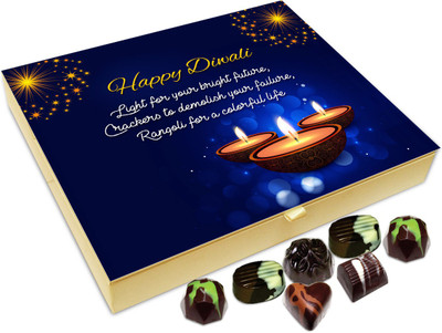 

Chocholik Diwali Sweets - May This Diwali Provides Path For Better Future Chocolate Box - 20pc Truffles(240 g)