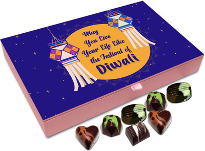 

Chocholik Diwali Sweets - May Your Life Be As Wonderful As Diwali Chocolate Box - 12pc Truffles(144 g)