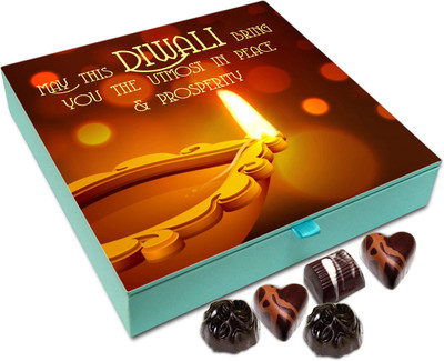 

Chocholik Diwali Sweets - May This Diwali Bring You Utmost Peace And Prosperity Chocolate Box - 9pc Truffles(108 g)