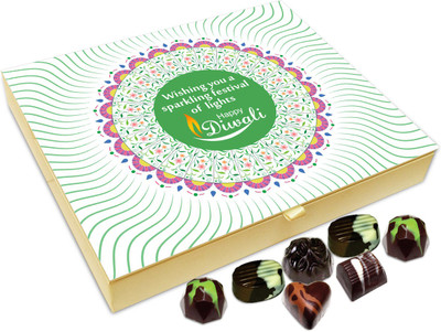 

Chocholik Diwali Sweets - Wishing You A Sparkling And Safe Diwali Chocolate Box - 20pc Truffles(240 g)
