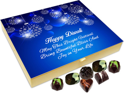 

Chocholik Diwali Sweets - May This Diwali Festival Bring Bliss And Joy In Your Life Chocolate Box - 20pc Truffles(240 g)
