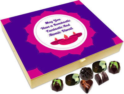 

Chocholik Diwali Sweets - May You Have A Bombastic Fantastic And Atomic Diwali Chocolate Box - 20pc Truffles(240 g)