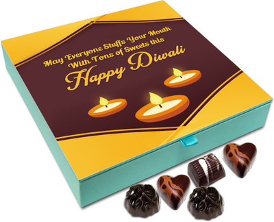 

Chocholik Diwali Sweets - May Everyone Stuffs Your Mouth With Sweets This Diwali Chocolate Box - 9pc Truffles(108 g)