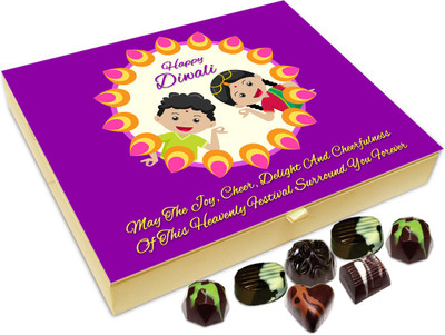 

Chocholik Diwali Sweets - May The Joy And Cheerfulness Of Diwali Surround You Forever Chocolate Box - 20pc Truffles(240 g)