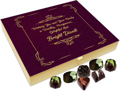 

Chocholik Diwali Sweets - Wishing You And Your Family A Wealthy And Prosperous Diwali Chocolate Box - 20pc Truffles(240 g)