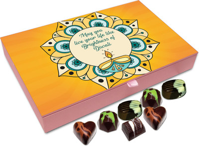 

Chocholik Diwali Sweets - May You Live Your Life Like Brightness Of Diwali Chocolate Box - 12pc Truffles(144 g)