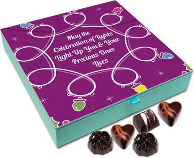

Chocholik Diwali Sweets - May This Diwali Light Up Your Life Chocolate Box - 9pc Truffles(108 g)