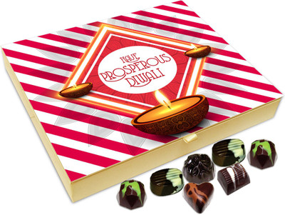 

Chocholik Diwali Sweets - Have A Prosperous Diwali Chocolate Box - 20pc Truffles(240 g)