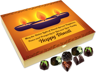 

Chocholik Diwali Sweets - May The Auspicious Diwali Bring In Lots Of Happiness Chocolate Box - 20pc Truffles(240 g)