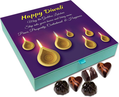 

Chocholik Diwali Sweets - May Diwali Brings Peace And Prosperity In Every Life Chocolate Box - 9pc Truffles(108 g)