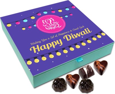 

Chocholik Diwali Sweets - Wishing You Lots Of Happiness And Good Luck This Diwali Chocolate Box - 9pc Truffles(108 g)