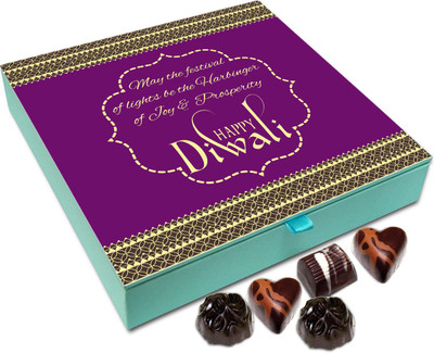 

Chocholik Diwali Sweets - May Diwali Brings In Lots Of Happiness And Joy Chocolate Box - 9pc Truffles(108 g)
