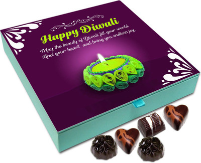 

Chocholik Diwali Sweets - May The Beauty Of Diwali Fill Your Life With Happiness Chocolate Box - 9pc Truffles(108 g)