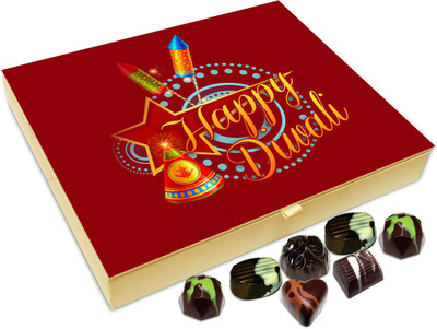 

Chocholik Diwali Sweets - Happy Diwali To All My super Crazy Friends Chocolate Box - 20pc Truffles(240 g)