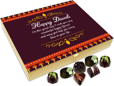 

Chocholik Diwali Sweets - I Wish You A wonderful Diwali Chocolate Box - 20pc Truffles(240 g)