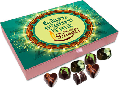 

Chocholik Diwali Sweets - May Your Life Is Filled With Happiness And Contentment Chocolate Box - 12pc Truffles(144 g)