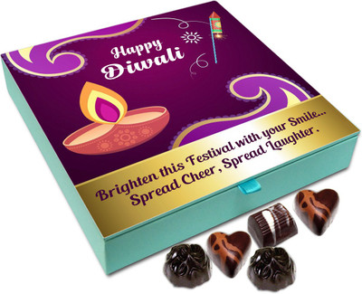 

Chocholik Diwali Sweets - Brighten Diwali Festival With Your Smile Chocolate Box - 9pc Truffles(108 g)