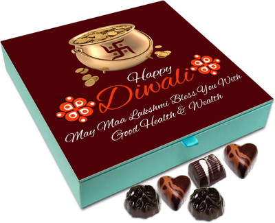 

Chocholik Diwali Sweets - May God Grants You Success On Diwali Chocolate Box - 9pc Truffles(108 g)