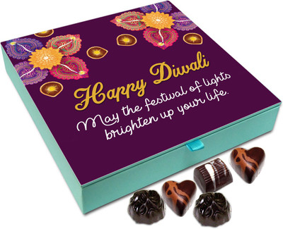 

Chocholik Diwali Sweets - May The Festival Of Deepawali Brighten Up Your Life Chocolate Box - 9pc Truffles(108 g)