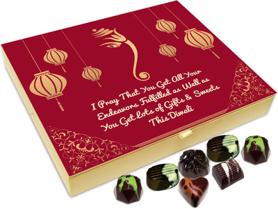 

Chocholik Diwali Sweets - I Wish For Your Success This Diwali Chocolate Box - 20pc Truffles(240 g)