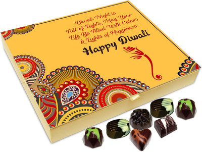 

Chocholik Diwali Sweets - May Your Diwali Night Be Full Of Happiness Chocolate Box - 20pc Truffles(240 g)