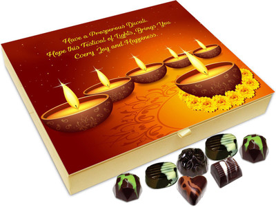 

Chocholik Diwali Sweets - Have A Blessed And Prosperous Diwali Chocolate Box - 20pc Truffles(240 g)