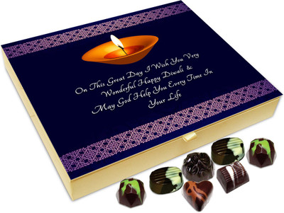 

Chocholik Diwali Sweets - On This Great Day I Wish You A Very Successful Diwali Chocolate Box - 20pc Truffles(240 g)