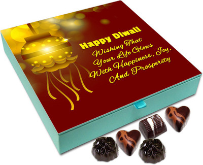 

Chocholik Diwali Sweets - On This Diwali I Wish Your Life Glows With Happiness Chocolate Box - 9pc Truffles(108 g)