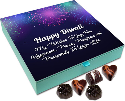 

Chocholik Diwali Sweets - My Diwali Wishes For You For Happiness Peace And Prosperity Chocolate Box - 9pc Truffles(108 g)