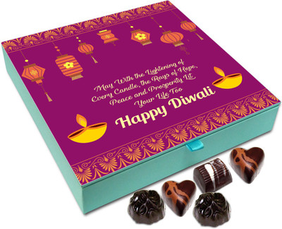

Chocholik Diwali Sweets - May Peace And Prosperity Settle In Your Life This Diwali Chocolate Box - 9pc Truffles(108 g)