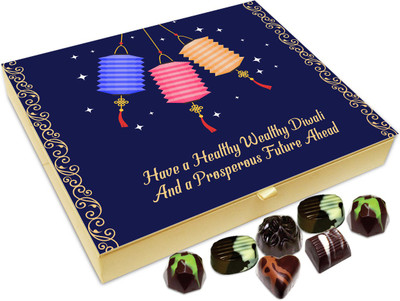Chocholik Diwali Sweets - Have A Healthy Wealthy And Prosperous Diwali Chocolate Box - 20pc Truffles(240 g)