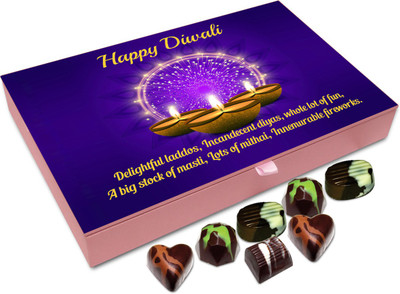 

Chocholik Diwali Sweets - Celebrate Diwali With Lots Of Sweets Chocolate Box - 12pc Truffles(144 g)