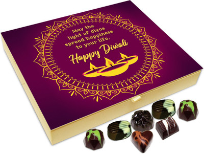 

Chocholik Diwali Sweets - May The Light Of Diwali Diyas Spread Happiness In Your Life Chocolate Box - 20pc Truffles(240 g)