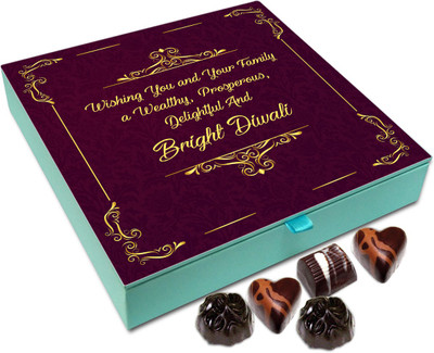 

Chocholik Diwali Sweets - Wishing You And Your Family A Wealthy And Prosperous Diwali Chocolate Box - 9pc Truffles(108 g)