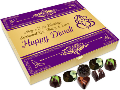 

Chocholik Diwali Sweets - May Diwali Blessing Surround You Today And Ever Chocolate Box - 20pc Truffles(240 g)