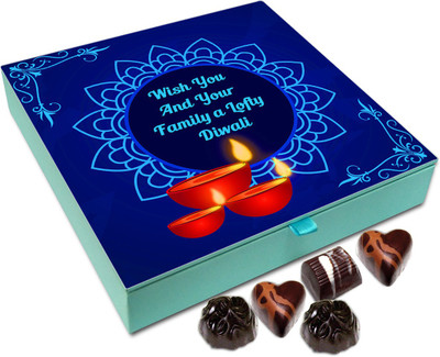 

Chocholik Diwali Sweets - Wish You And Your Family A Lofty Diwali Chocolate Box - 9pc Truffles(108 g)