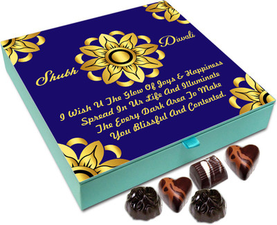 

Chocholik Diwali Sweets - I Wish You A Diwali Full Of Zeal And Happiness Chocolate Box - 9pc Truffles(108 g)