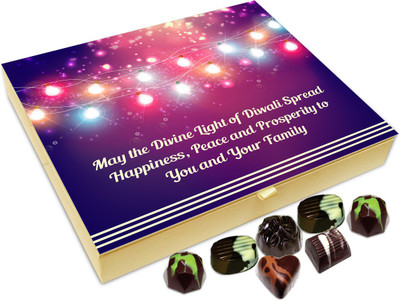 

Chocholik Diwali Sweets - May Divine Light Of Diwali Helps You Chocolate Box - 20pc Truffles(240 g)